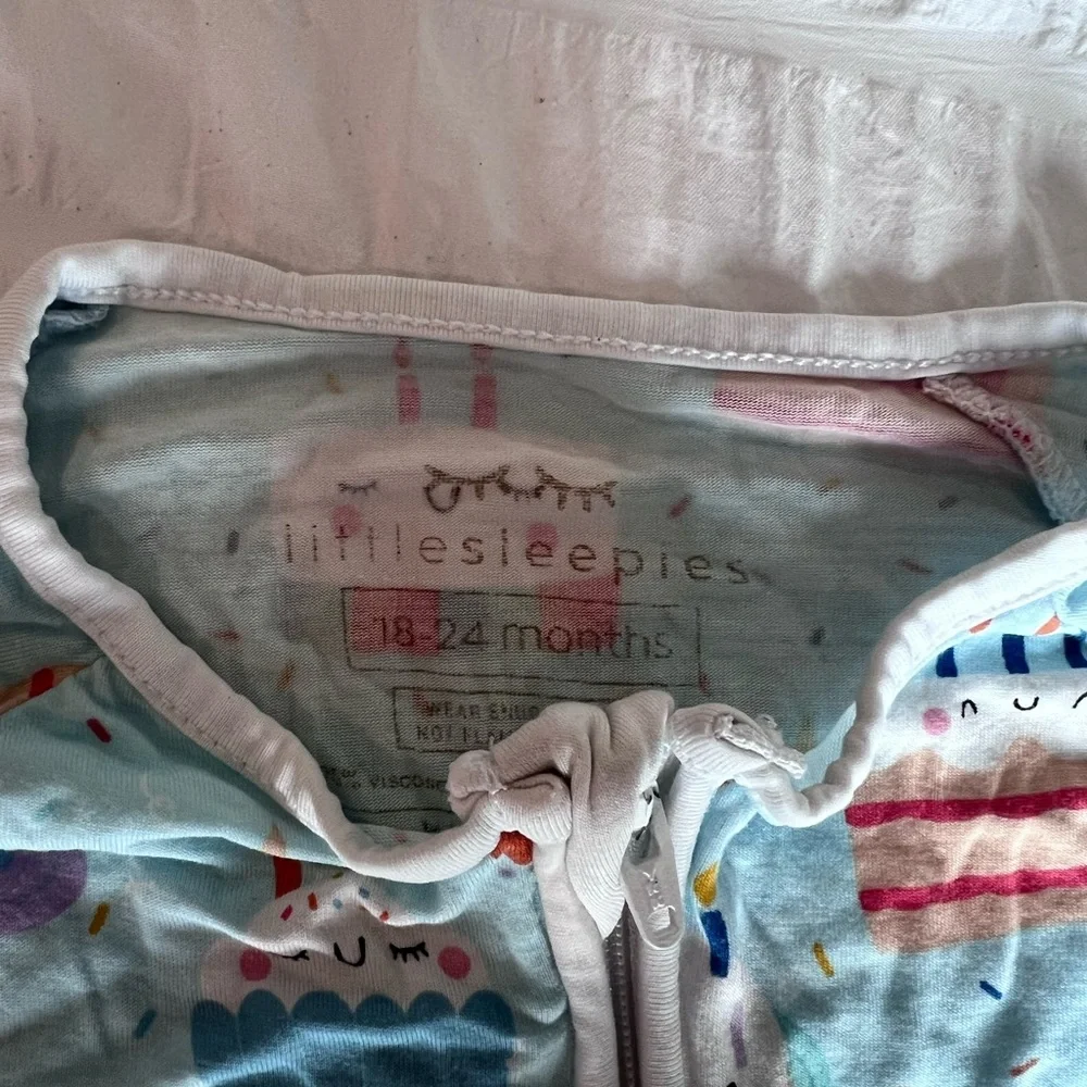 Little Sleepies Birthday Cake Zippy Pajamas 18-24M - Picture 9 of 12